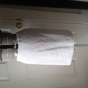 Skirt White Textured